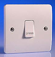 MK Logic Plus White Press switch product image