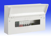 16 Way Metal Consumer Unit c/w 4 x AFDD & Surge (8 Spare Ways) product image