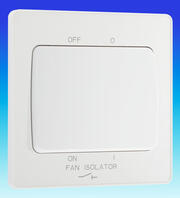BG Evolve - 3 Pole Fan Isolator Switch - Pearlescent White product image
