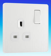 BG Evolve - 13A Double Switched Sockets - Pearlescent White product image 2