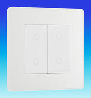 BG Evolve - 200w LED Touch Dimmer Switches - Master & Slave - Pearlescent White product image 2