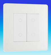 BG Evolve - 200w LED Touch Dimmer Switches - Master & Slave - Pearlescent White product image 4