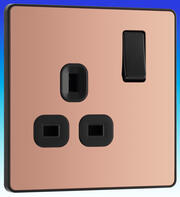 BG Evolve - 13A Double Switched Socket - Polished Copper product image 2