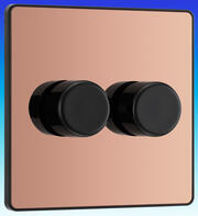 BG Evolve - 200w LED Push Dimmers - Polished Copper product image 2