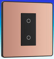 BG Evolve - 1 Gang 200w LED Touch Dimmer Switch 2 Way - Master - Copper product image 3