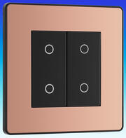 BG Evolve - 1 Gang 200w LED Touch Dimmer Switch 2 Way - Master - Copper product image 4