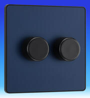 BG Evolve - 200w LED Push Dimmers - Matt Blue product image 2