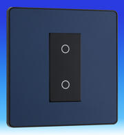 BG Evolve - 200w LED Touch Dimmer Switches- Master & Slave - Matt Blue product image