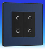 BG Evolve - 200w LED Touch Dimmer Switches- Master & Slave - Matt Blue product image 2