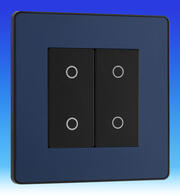 BG Evolve - 200w LED Touch Dimmer Switches- Master & Slave - Matt Blue product image 4
