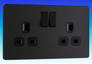 BG Evolve - 13 Amp DP Switched Sockets - Matt Black product image