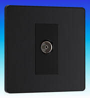 BG Evolve - TV Coaxial Aerial Socket - Matt Black product image