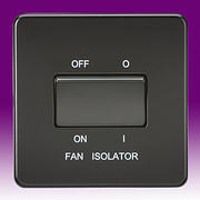 Screwless Flatplate - Fan Switch - Matt Black product image
