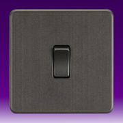 Knightsbridge - Screwless Flatplate - Switches - Smoked Bronze product image 6