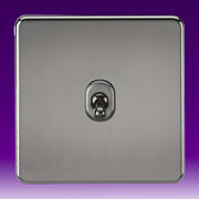 Knightsbridge - Screwless Flatplate - Toggles - Black Nickel product image