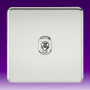 Screwless Flatplate - Polished Chrome Toggle Switches product image 5