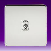 Screwless Flatplate - Polished Chrome Toggle Switches product image