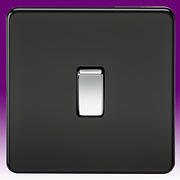 Screwless Flatplate - Matt Black Switches product image
