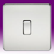 Screwless Flatplate - Polished Chrome Switches product image