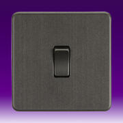 Knightsbridge - Screwless Flatplate - Switches - Smoked Bronze product image