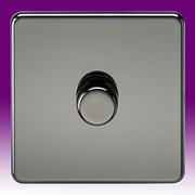 Screwless Flatplate - Black Nickel Dimmer Switches product image