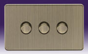 Screwless Flatplate - Dimmer Switches - Antique Brass product image 3