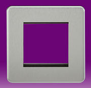 Euro Data Grid Plate - Brushed Chrome product image 2