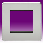 Euro Data Grid Plate - Polished Chrome product image 2