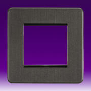 Knightsbridge - Euro Data Grid Plate - Smoked Bronze product image 2