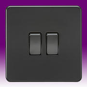 Screwless Flatplate - Switches - Matt Black product image 2