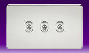 Screwless Flatplate - Polished Chrome Toggle Switches product image 3