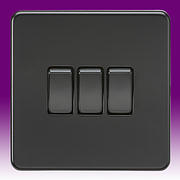 Screwless Flatplate - Switches - Matt Black product image 3