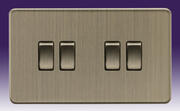 Screwless Flatplate - Switches - Antique Brass product image 4