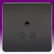 Screwless Flatplate - Matt Black Twin & Single Sockets product image 4