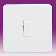 Screwless Flatplate - Matt White Switched/Unswitched Spurs & Flex Outlet Plates product image 3