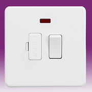 Screwless Flatplate - Matt White Switched/Unswitched Spurs & Flex Outlet Plates product image 2