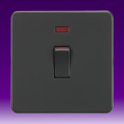 Knightsbridge - Screwless Flatplate - 45Amp Switches - Anthracite product image 2