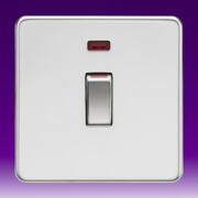 Screwless Flatplate - Polished Chrome 45Amp Switches product image