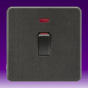 Knightsbridge - Screwless Flatplate - 45Amp Switches - Smoked Bronze product image
