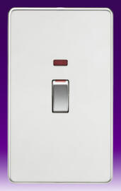 Screwless Flatplate - Polished Chrome 45Amp Switches product image 2