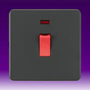 Knightsbridge - Screwless Flatplate - 45Amp Switches - Anthracite product image