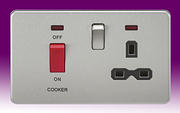 Screwless Flatplate - Brushed Chrome Cooker Control Unit product image
