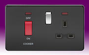 Screwless Flatplate - Matt Black Cooker Control Unit product image