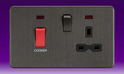Knightsbridge - 45 Amp Cooker Control Unit c/w Neon - Smoked Bronze product image
