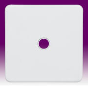 Screwless Flatplate - Matt White Switched/Unswitched Spurs & Flex Outlet Plates product image 4