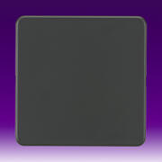 Knightsbridge - Screwless Flatplate Blank Plates + Surface Boxes - Anthracite product image