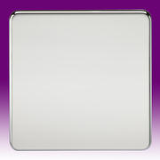 Screwless Flatplate - Polished Chrome Blank Plates + Surface Boxes product image