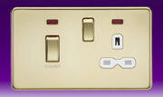Screwless Flatplate - Polished Brass Cooker Control Unit product image