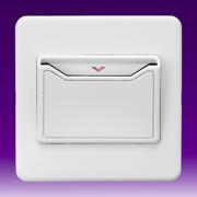 32 Amp 1 Gang Key Card Switch - Matt White product image