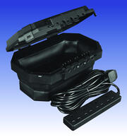 Masterplug Weatherproof Collapsible Box IP54 - Black c/w 8m 4G Extension Lead product image